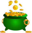 St Patrick Pot of Gold Transparent Image