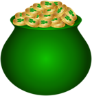 St Patricks Pot of Gold Transparent Clipart