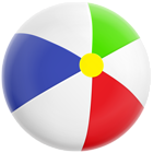 Beach Ball Transparent Clip Art PNG Image