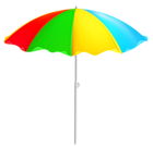 Colorful Beach Umbrella PNG Clipart