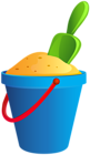 Pail and Sand Transparent Clip Art Image