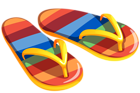 Transparent Beach Flip Flops PNG Clipart