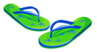 Transparent Green Beach Flip Flops PNG Clipart