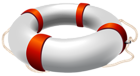 Transparent White Life Belt PNG Clipart