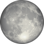 Realistic Moon PNG Clipart