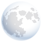 Realistic Moon PNG Clipart Image