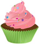 Cupcake Green PNG Transparent Clip Art