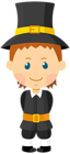 Boy Pilgrim PNG Clipart Image