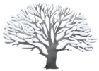 Winter Snowy Black Tree PNG Picture