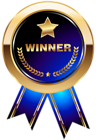 Winner Medal Blue Transparent PNG Clip Art Image