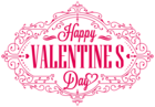 Happy Valentine's Day Decor PNG Image