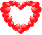 Heart of Ballon Hearts PNG Clip Art Image