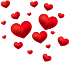 Hearts Decoration Transparent PNG Clip Art Image