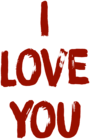 I Love You PNG Transparent Clipart