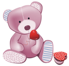 Pink Teddy PNG Clipart