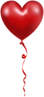 Red Valentine's Day Heart Ballonn Clipart