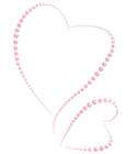 Transparent Pink Hearts Decorn Picture