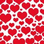 Valentines Day Transparent Heart Decor for Wallpaper Clipart