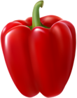 Red Bell Pepper Transparent Clip Art Image