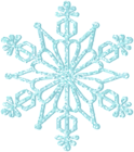 Blue Shining Snowflake PNG Clipar