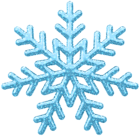 Blue Snowflake PNG Transparent Clipart