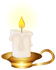 Vintage Candle PNG Clip-Art Image