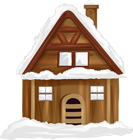 Winter House Transparent PNG Image