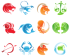 Zodiac Signs Set Large PNG Clipart Image