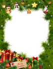 Christmas Frame Transparent PNG Image