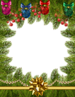 Christmas Transparent Frame Border