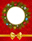 Red Christmas Frame Transparent Image