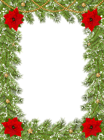 Transparent Christmas Border Frame