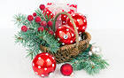 Christmas Baskets Large Wallpaper