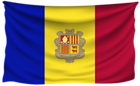 Andorra Wrinkled Flag