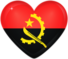 Angola Large Heart Flag