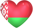 Belarus Large Heart Flag