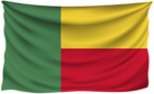 Benin Wrinkled Flag