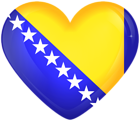 Bosnia and Herzegovina Large Heart Flag