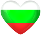 Bulgaria Large Heart Flag