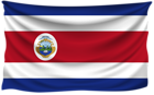 Costa Rica Wrinkled Flag