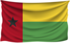 Guinea Bissau Wrinkled Flag