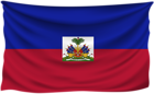 Haiti Wrinkled Flag