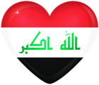 Iraq Large Heart Flag