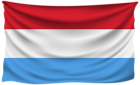 Luxembourg Wrinkled Flag