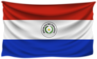 Paraguay Wrinkled Flag