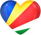 Seychelles Large Heart Flag