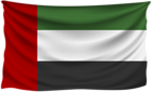 United Arab Emirates Wrinkled Flag