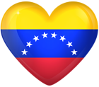 Venezuela Large Heart Flag