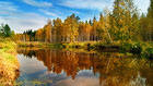 Fall River Landscape Wallpaper