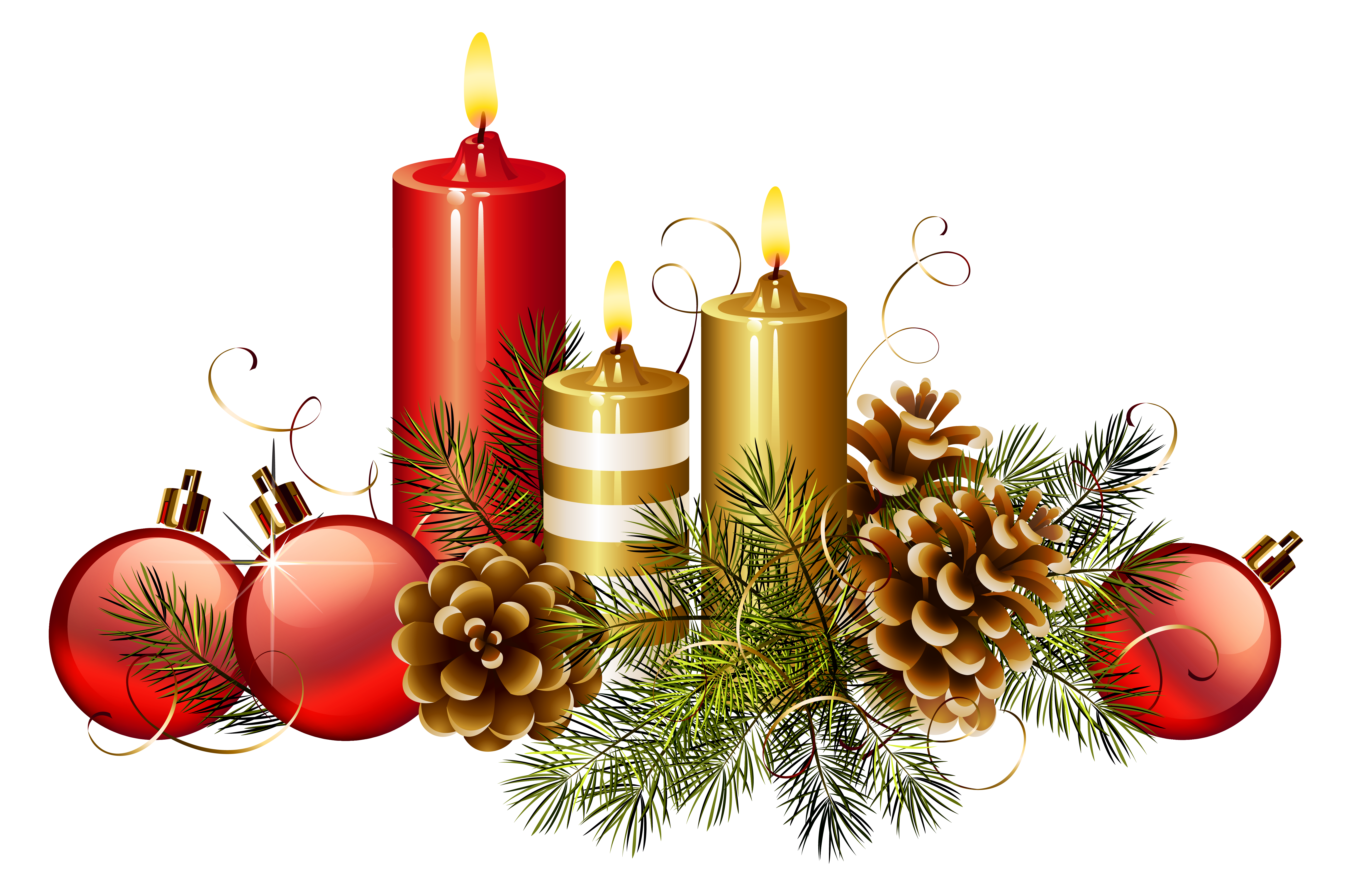 christmas candles clip art